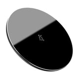 Baseus 15W Qi Fast Wireless Charger Pad For Pods Pods Pro Glass Panel Thin Visible Wireless Phone Charger For iPhone11 X Xs Max