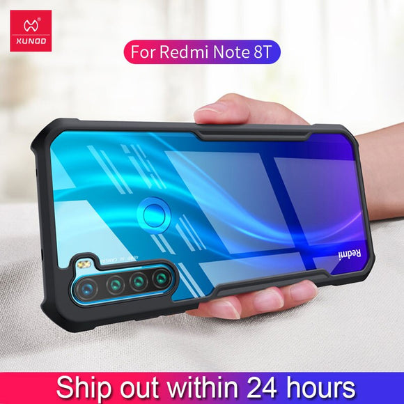 Xundd Case For Redmi Note 8T Shookproof Airbag Cover Transparent Xiaomi Note 8T Cover For Xiaomi Redmi Note 8 With Bumper