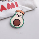 cute 3D cartoon silicone fold finger grip mobile phone holder case for iphone x xs 11 pro max 5 5s 6 8 7 cover expanding stand