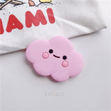 cute 3D cartoon silicone fold finger grip mobile phone holder case for iphone x xs 11 pro max 5 5s 6 8 7 cover expanding stand