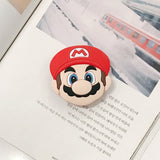 cute 3D cartoon silicone fold finger grip mobile phone holder case for iphone x xs 11 pro max 5 5s 6 8 7 cover expanding stand