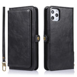 Luxury Flip Wallet Case For iPhone 11 Pro Max Leather Cover For iPhone XS Max XR X 6 6s 7 8 Plus Car Holder Magnetic Phone Coque