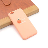 Cute Silicone Phone Cases Avocado Peach Orange Fruit Cactus For Phone 6 6s 8 Plus X XS Max Protection Safety Soft TPU Back Cover