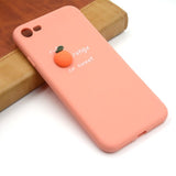 Cute Silicone Phone Cases Avocado Peach Orange Fruit Cactus For Phone 6 6s 8 Plus X XS Max Protection Safety Soft TPU Back Cover