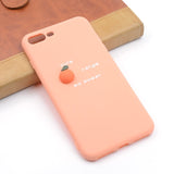 Cute Silicone Phone Cases Avocado Peach Orange Fruit Cactus For Phone 6 6s 8 Plus X XS Max Protection Safety Soft TPU Back Cover