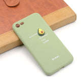 Cute Silicone Phone Cases Avocado Peach Orange Fruit Cactus For Phone 6 6s 8 Plus X XS Max Protection Safety Soft TPU Back Cover