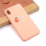 Cute Silicone Phone Cases Avocado Peach Orange Fruit Cactus For Phone 6 6s 8 Plus X XS Max Protection Safety Soft TPU Back Cover