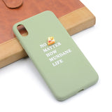 Cute Silicone Phone Cases Avocado Peach Orange Fruit Cactus For Phone 6 6s 8 Plus X XS Max Protection Safety Soft TPU Back Cover