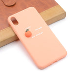 Cute Silicone Phone Cases Avocado Peach Orange Fruit Cactus For Phone 6 6s 8 Plus X XS Max Protection Safety Soft TPU Back Cover