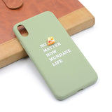 Cute Silicone Phone Cases Avocado Peach Orange Fruit Cactus For Phone 6 6s 8 Plus X XS Max Protection Safety Soft TPU Back Cover