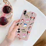 Hot Cartoon mouse Holder Ring Soft Silicone phone case for iphone 6plus 7 7plus 8 8plus X XS XR MAX 11 Pro Daisy back cover capa