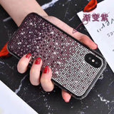 Luxury bling Glitter Plating soft silicon cover case for iphone 6 7 plus 8 X XS XR MAX all Diamond glitter back phone coque capa