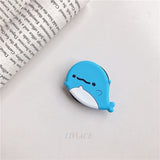 3D cartoon fold finger grip mobile phone holder for iphone samsung xiaomi huawei case cute silicone holder stand bracket