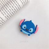 3D cartoon fold finger grip mobile phone holder for iphone samsung xiaomi huawei case cute silicone holder stand bracket