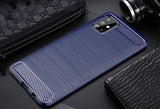 For Samsung Galaxy A71 A51 Case Carbon Fiber Cover Shockproof Phone Case For Samsung A 71 51 Cover Flex Bumper Durable Shell