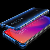 KEYSION Shockproof Case for Xiaomi Mi 9T 9T Pro A3 CC9e plating Air-bag Anti-knock Clear Cover for Redmi Note 7 8 7s K30 K20 pro