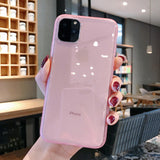 Lovebay Transparent Shockproof Frame Phone Case For iPhone 7 8 6 6s Plus 11 Pro X XR XS Max Soft TPU Silicone Solid Back Cover