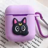 Cute Cartoon Silicone Case for Apple Airpods Accessories for i10 TWS Bluetooth Earphone Box Protective Cover Bag Anti-lost Strap