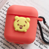 Cute Cartoon Silicone Case for Apple Airpods Accessories for i10 TWS Bluetooth Earphone Box Protective Cover Bag Anti-lost Strap