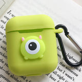 Cute Cartoon Silicone Case for Apple Airpods Accessories for i10 TWS Bluetooth Earphone Box Protective Cover Bag Anti-lost Strap