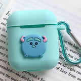 Cute Cartoon Silicone Case for Apple Airpods Accessories for i10 TWS Bluetooth Earphone Box Protective Cover Bag Anti-lost Strap