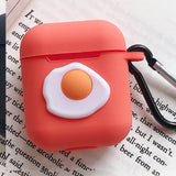 Cute Cartoon Silicone Case for Apple Airpods Accessories for i10 TWS Bluetooth Earphone Box Protective Cover Bag Anti-lost Strap