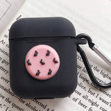 Cute Cartoon Silicone Case for Apple Airpods Accessories for i10 TWS Bluetooth Earphone Box Protective Cover Bag Anti-lost Strap