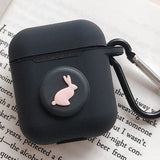 Cute Cartoon Silicone Case for Apple Airpods Accessories for i10 TWS Bluetooth Earphone Box Protective Cover Bag Anti-lost Strap