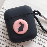 Cute Cartoon Silicone Case for Apple Airpods Accessories for i10 TWS Bluetooth Earphone Box Protective Cover Bag Anti-lost Strap