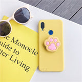 3D silicone cartoon phone holder case for iphone x xr xs max 6 7 8 plus 6s 5s se cute stand back cover coque fundas