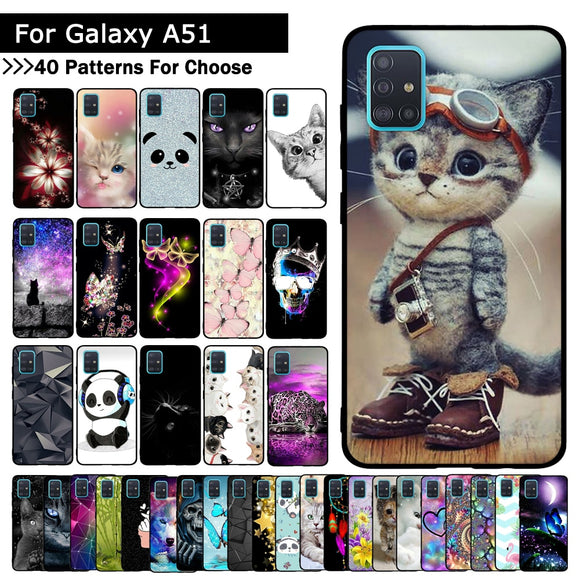 For Samsung Galaxy A51 Case 2019 NEW Fashion silicon Soft TPU Back Cover Coque For Samsung A51 A 51 Phone Cases A51