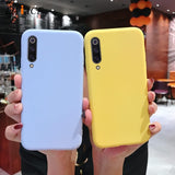 Katı şeker renk silikon kılıf için xiaomi mi 9 mi 9 se 9 lite pro ince tpu telefon arka kapak coque funda için xiaomi 9 xio mi 9 se