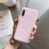 Katı şeker renk silikon kılıf için xiaomi mi 9 mi 9 se 9 lite pro ince tpu telefon arka kapak coque funda için xiaomi 9 xio mi 9 se