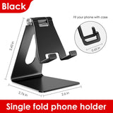 LINGCHEN soporte para teléfono para iPhone 11 xiaomi mi 9 soporte para teléfono de metal plegable soporte de teléfono móvil para iPhone 7 8 X XS