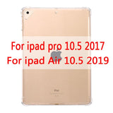 Yeni iPad için 2018 2017 9.7 ''şeffaf silikon hava yastığı ile arka kapak iPad hava 1 2 için Mini 5 4 3 2 ipad kılıfı 10.5 ''2019