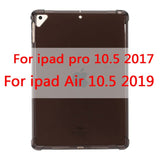 Yeni iPad için 2018 2017 9.7 ''şeffaf silikon hava yastığı ile arka kapak iPad hava 1 2 için Mini 5 4 3 2 ipad kılıfı 10.5 ''2019