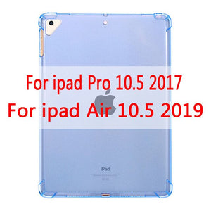 Yeni iPad için 2018 2017 9.7 ''şeffaf silikon hava yastığı ile arka kapak iPad hava 1 2 için Mini 5 4 3 2 ipad kılıfı 10.5 ''2019