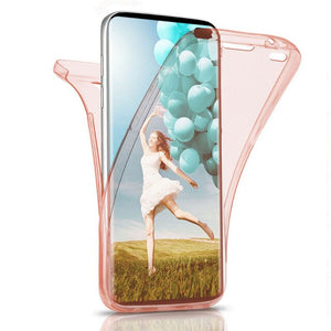 360 tam TPU kapak Samsung Galaxy not için 10 artı NOTE10 A50 A70 A30 A40 A20 A20E A10 M10 S10 NOTE9 a9 J4 J6 J8 2018 kılıf Coque