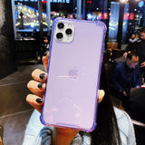 Lovebay Clear Shockproof Phone Case For iPhone 11 Pro X XR XS Max 7 8 6 6s Plus Solid Candy Color Soft TPU Silicone Back Cover